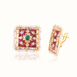 Mahira Gold Plated Stud Earrings