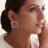 Mahira Gold Plated Stud Earrings